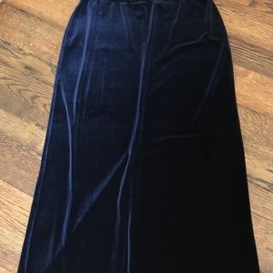 Black Velour Skirt